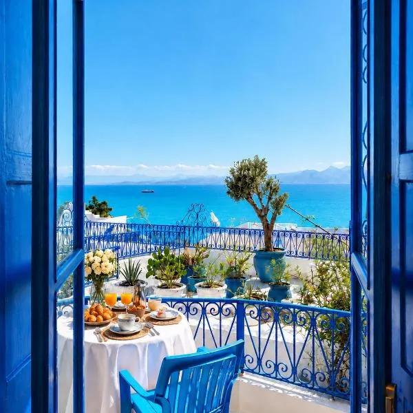 Boundless Blue House - Best View Sidi Bou, מלון בסידי בו סעיד