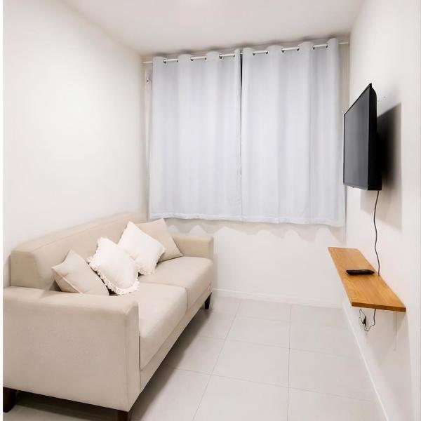 Apartamento completo a 3 minutos da praia