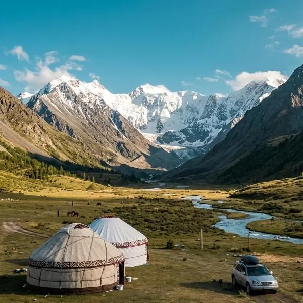 Yurt On The Mountain -With us you will feel the spirit of nomads, hótel í Svetlaya Polyana