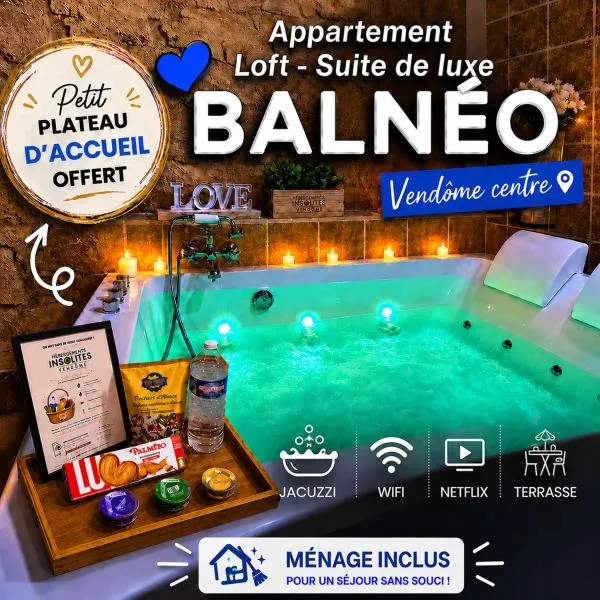 Loft Suite de luxe - Jacuzzi - SPA - Balnéo Vendôme, Hotel in Vendôme