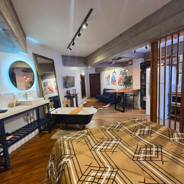 O Refúgio 202 Loft Exclusivo com Banheira Vitoriana em Gramado - Foto 5