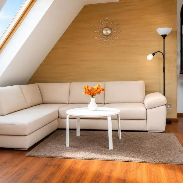 Dwupoziomowy apartament z garażem i ochroną, obok przystanku, zielony i spokojny dla rodzin, hotell sihtkohas Wysoka