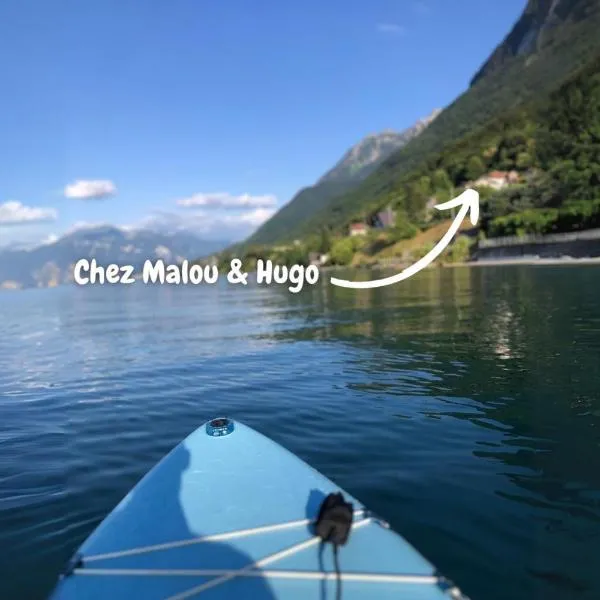 Chez Malou & Hugo vue lac proche Suisse & stations !, hôtel à Saint-Gingolph