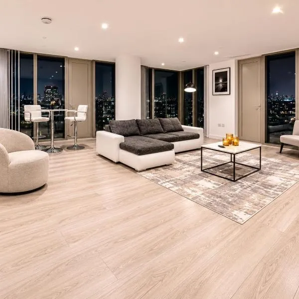 Luxury 2 Bed Penthouse with Stunning Views in Manchester City Centre, hotel v Manchestru
