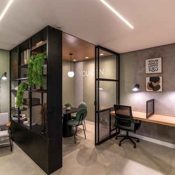 1707 - Apto de 1Dorm e sofá cama com vista urbana, home office e próximo a Faria Lima - Foto 2
