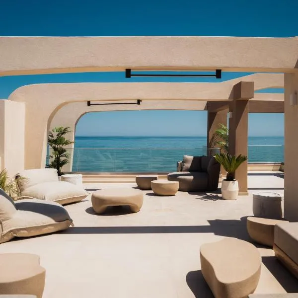 Batis Aero Beachfront Wellbeing Hotel, hotelli Rethymno Townissa