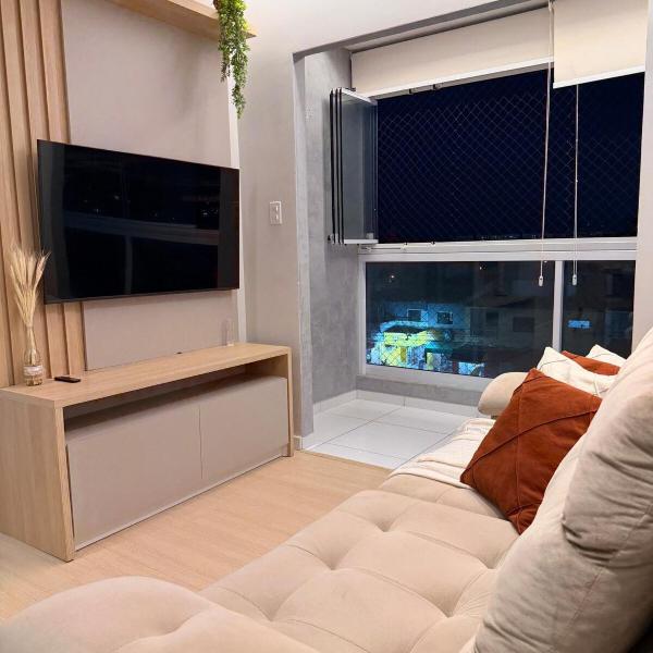 Apartamento Vista Real Aruana - 2 quartos com ar, tv smart, academia e piscina - Foto 5