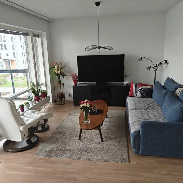 Kolmio,sauna,parkkihalli,messukeskus Härmälän ranta Tampere, hotell i Tammerfors