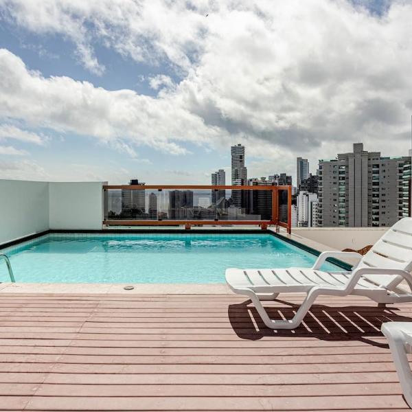 Barra Summer Flat - Piscina na Cobertura e 8 min da Praia da Barra