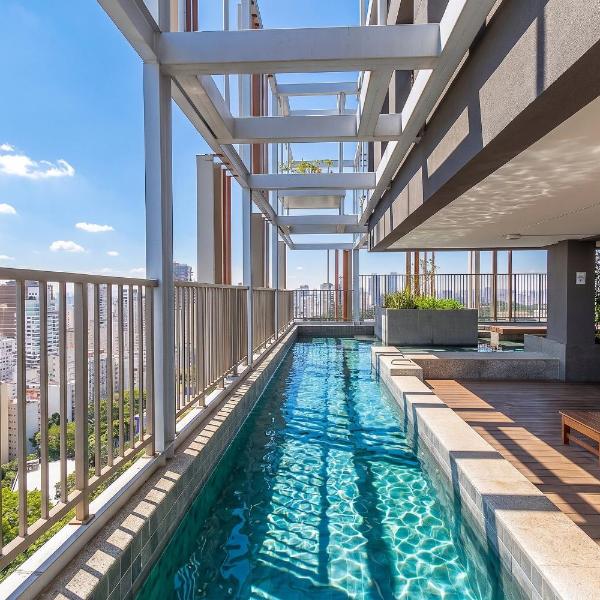 Apto Lumière: Oscar Freire, Piscina, Wi-Fi e Vaga