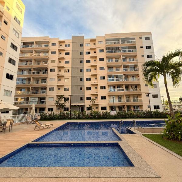 Apartamento Vista Real Aruana - 2 quartos com ar, tv smart, academia e piscina - Foto 4