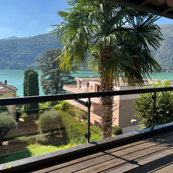Morcote Limone Suite mit traumhafter Seesicht, хотел в Моркоте