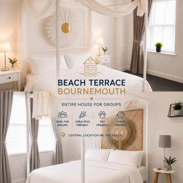 beachterracebournemouth, beach4mins,central, stags,hens,groups, hotel sa Bournemouth