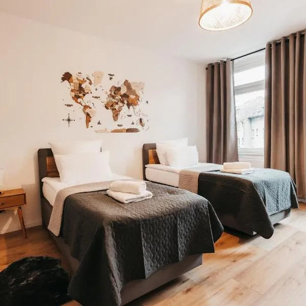 ATLAS Apartment 5 Oberhausen, 3 Zimmer, Nähe Bahnhof, Westfield Centro, hotel a Oberhausen
