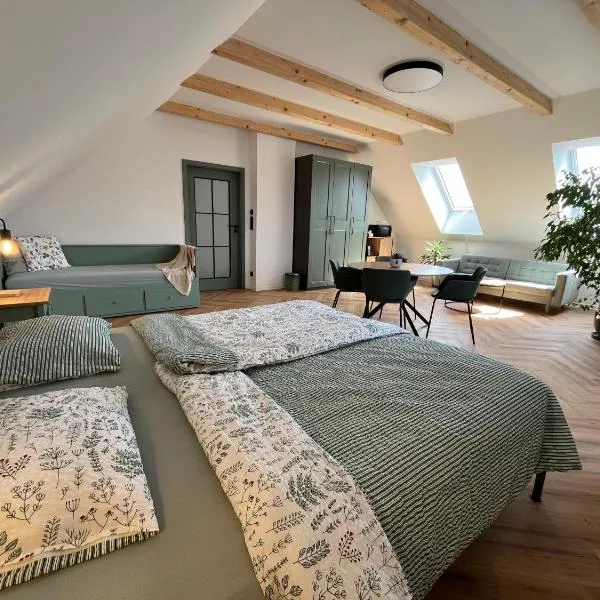 Attic room in Slavkov u Brno, hotel a Slavkov u Brna