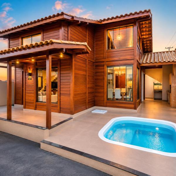 Casa com piscina Alto Padrão Refúgio Wood House