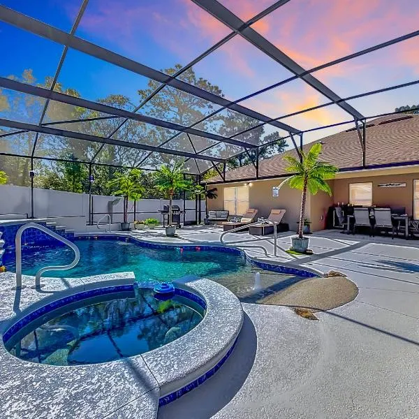 Family Oasis 12 Guests Pool Game Room BBQ, hotel en Ocala
