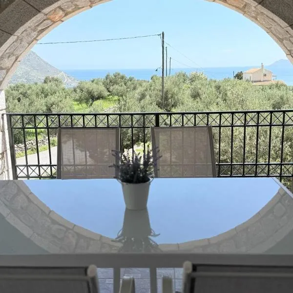 Casa SanGiorgio Stone Villas with Sea View, hotell i Skaltsotiánika