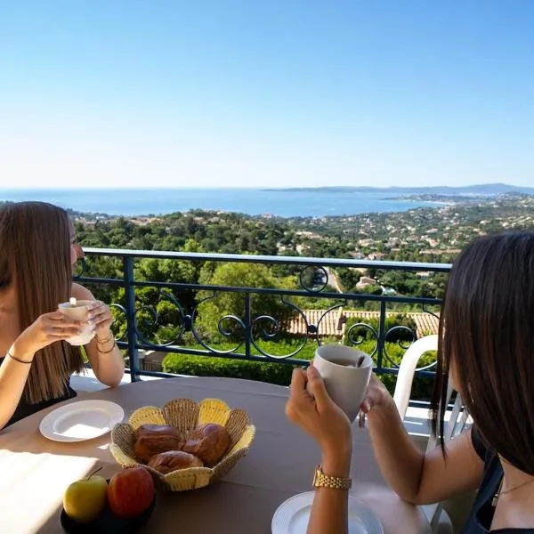 Le Balcon Bleu Sea View Gulf of Saint-Tropez, hotel in Roquebrune-sur-Argens