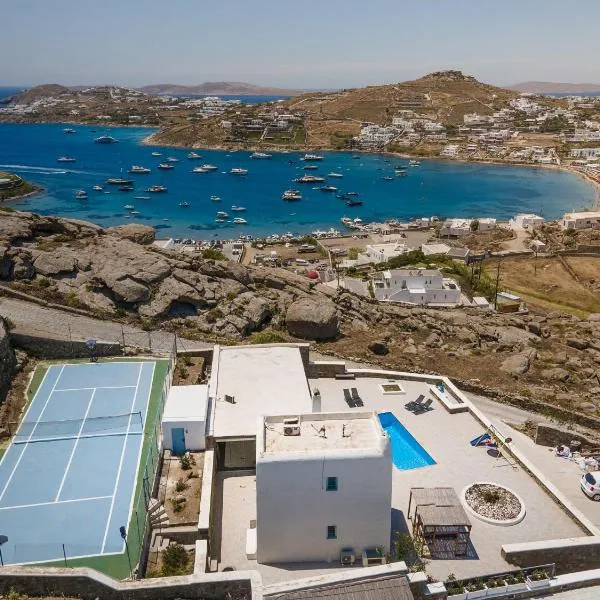 Mykonos Villa Sympatico, Private Pool & Sea Vistas, hotelli kohteessa Psarou