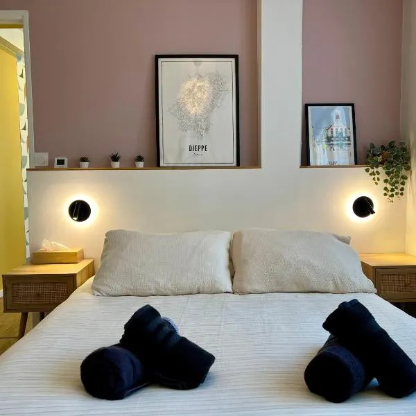 La Cabine ménage et linge inclus, hotel a Dieppe