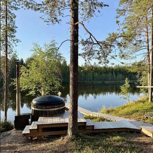 Kantolammen mökki,puusauna wifi ja palju-extra, hotelli Kuusamossa