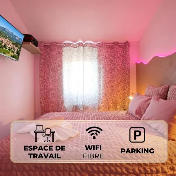 Studio La Vague - Idéal Couple en Escapade Provence Hors Foules - Marché Samedi à Pied - Bois de la Lare 6km - CENTRE VILLE Auriol - Marseille 27km - Aubagne 11km - WIFI HD - Climatisation, hotel em Auriol