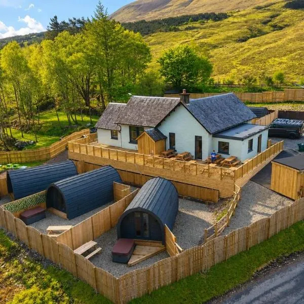 60 Mile Inn - Luxury Pods with Hot Tubs, hotell i Bridge of Orchy