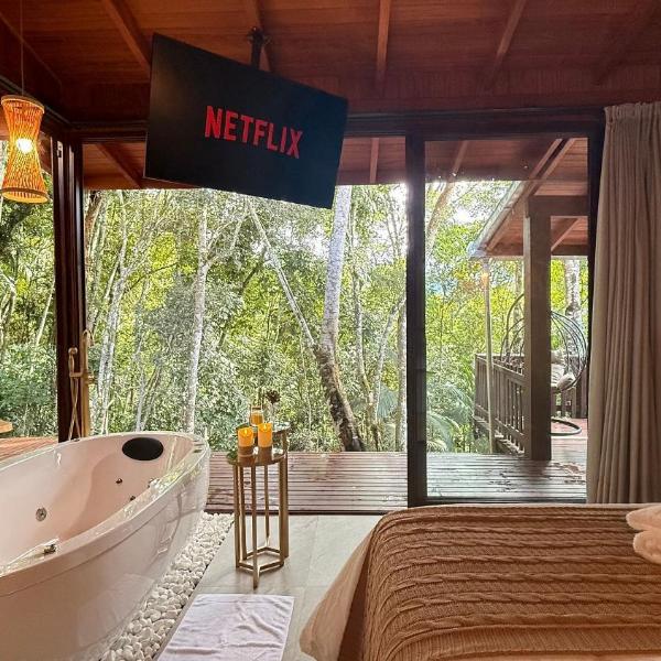 Cabana com sauna vidro e SPA | Nemora Reserva