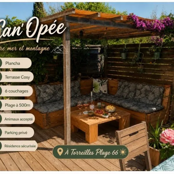 Can Opée - Entre mer et montagne Torreilles Plage 66、トレイユのホテル