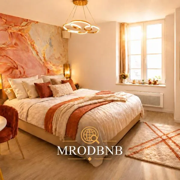 MRODBNB - Escapade Romantique - Appart Neuf- 25m Plage & Resto - Ciné - Popcorn - Ciel de Pluie XXL, hotel a Cancale