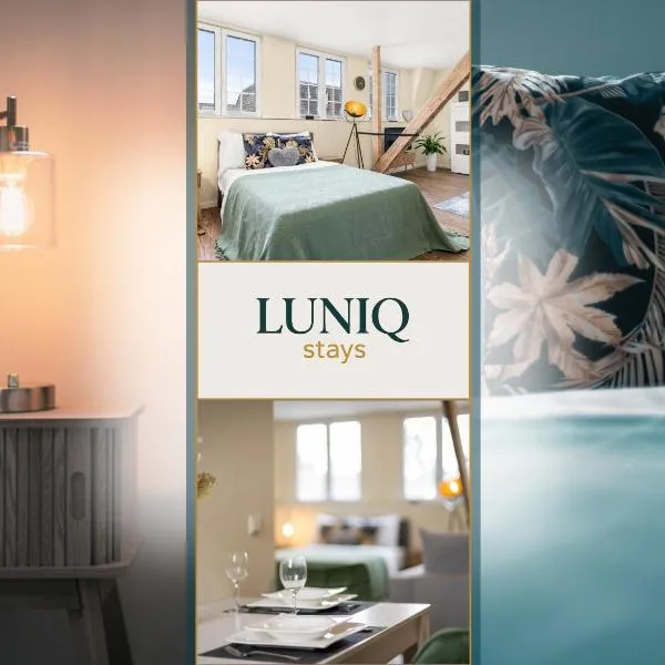 LUNIQ - Eden 2 Studio Krefeld Uerdingen - Zentrale Lage - Klima - 15 Min zur Messe & Flughafen Düsseldorf - 4 Gäste, hotel i Krefeld