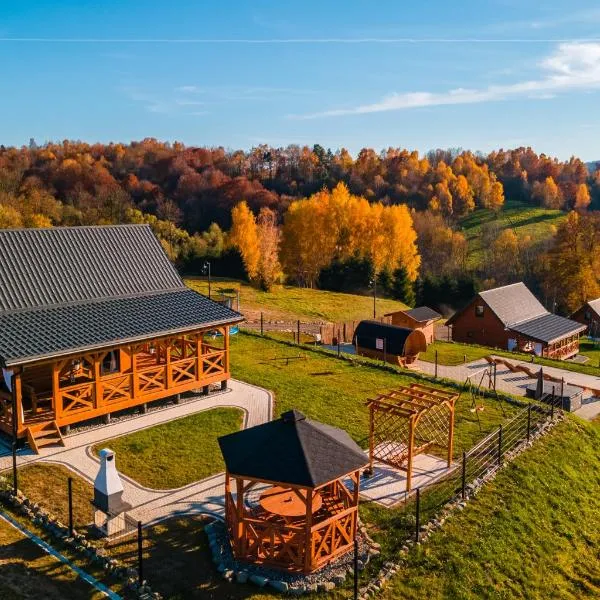 Skwirutowe Wzgórze - Domki - Jacuzzi - Sauna, hôtel à Solina