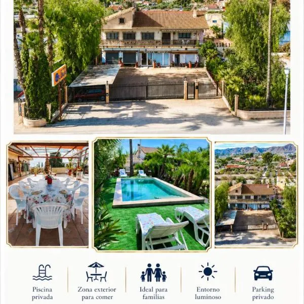 Villa en Lorca Piscina Vistas Terraza y Barbacoa-Venta Ruizo, hotel a Lorca