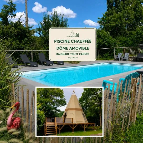 Lodge Tipi, L'Indienne, hotel din Arc-et-Senans