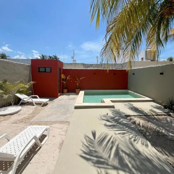 Viesnīca Casa con Piscina en Chixchulub a 100 m de la playa pilsētā Chicxulub