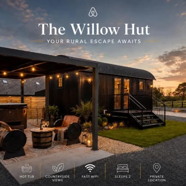Everwood Escape- The Willow Hut With Private Hot Tub, hôtel à Dungiven