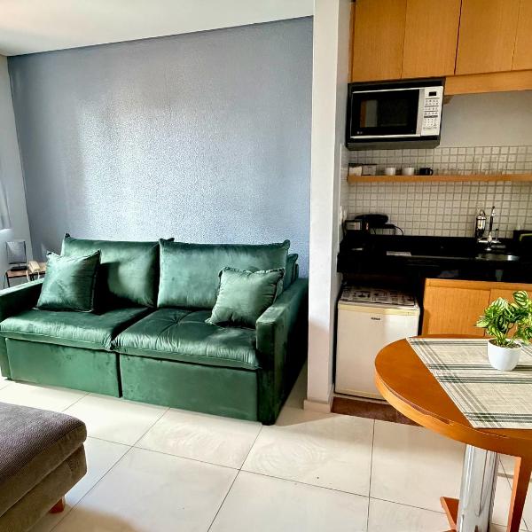 Flat confortável com recepção 24h e vaga de garagem - Foto 4