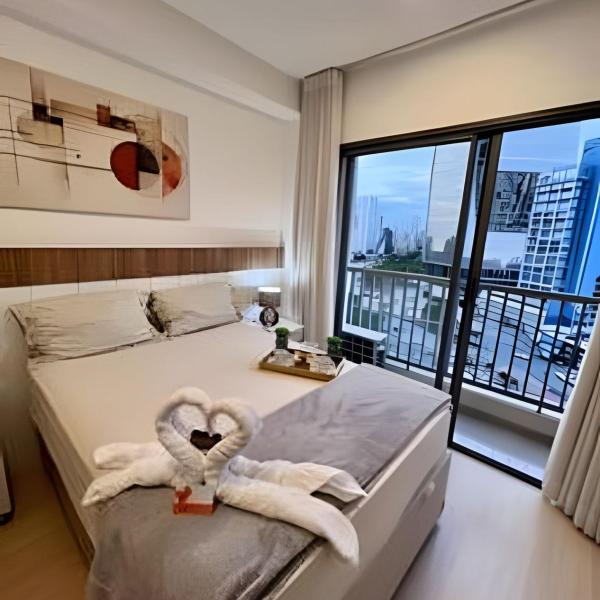 Studio premium c/ piscina | 2 min metro Faria Lima