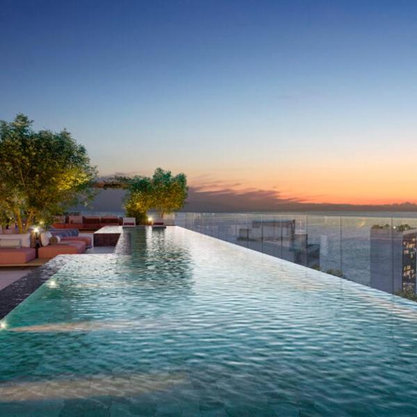 Loft Exclusive com Varanda Vista Mar Piscina Gyn Rooftop 1512 GOLD VIP