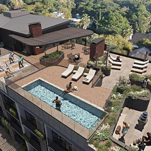 WINK Aparthotel Saxon Square，約翰尼斯堡的飯店