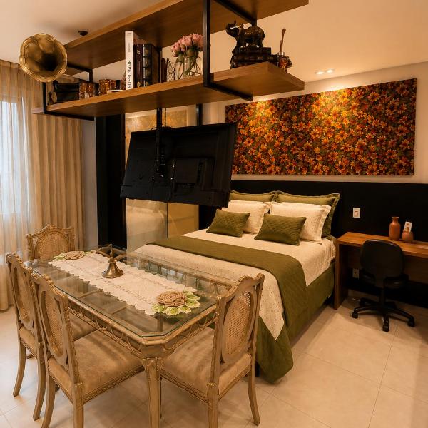 DNA SmartStyle, Flat de alto Padrão em Goiânia, Setor Bueno, Piscina, Garagem e Jardim privativo - Foto 3