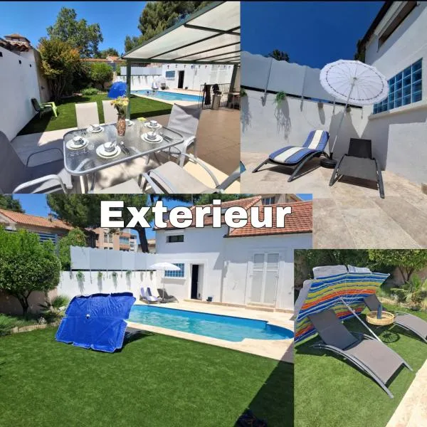 Maison indépendante 30 m2 avec terrasse privée centre ville Marignane，馬里尼亞訥的飯店