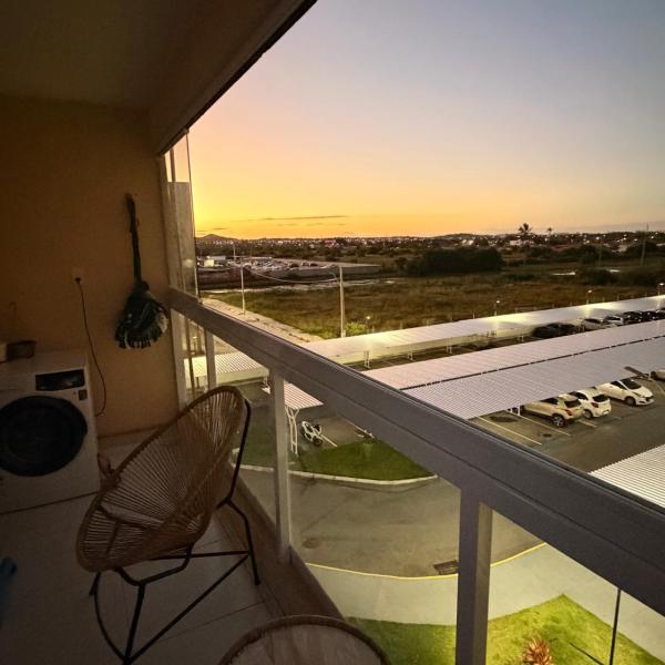 Apartamento aconchegante com piscina à 4km da Praia de Aruana