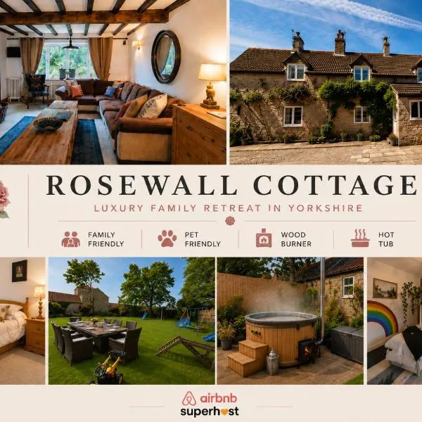 Letwell में, होटल Rural cottage! Wood-fired hot tub Bliss awaits