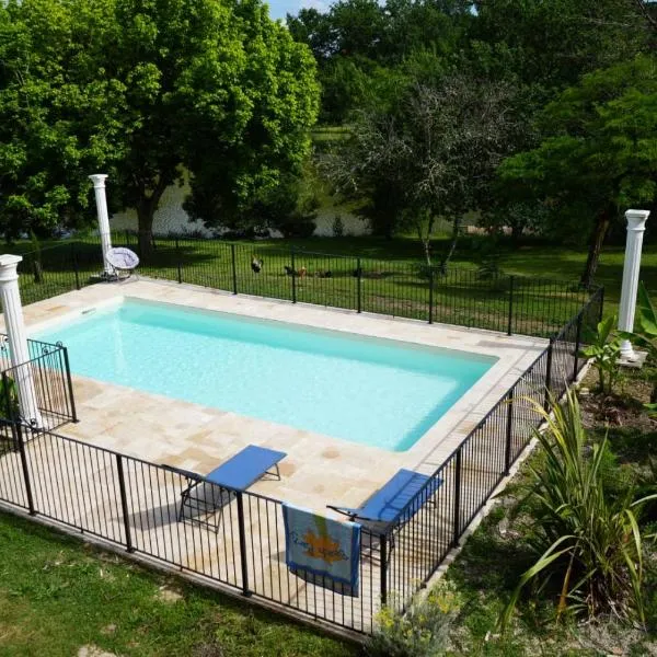 LE GRAND CASTILLON - Gîte avec piscine, pêche avec 2 étangs privés, foret et Jacuzzi en option, khách sạn ở Castelnau-dʼAuzan