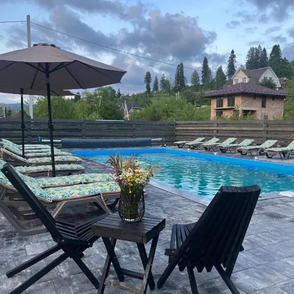 котедж петриківка З червня басейн з підігрівом 10 на 5 метрів, hotel in Slavske