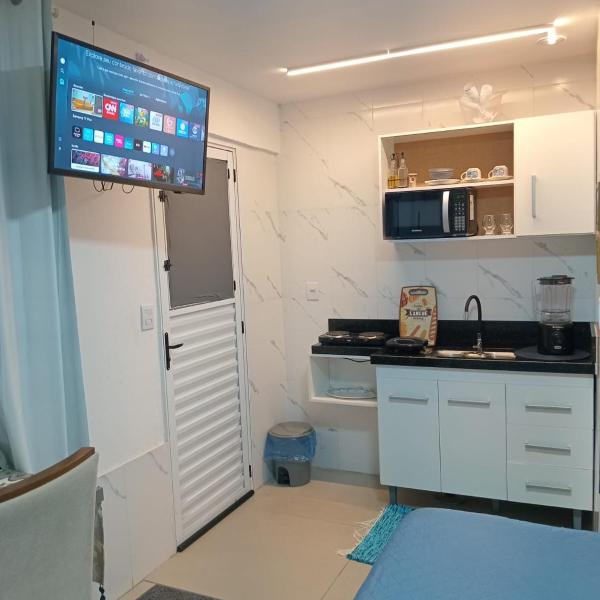 QUARTO AZUL com cozinha e piscina só sua - Foto 5