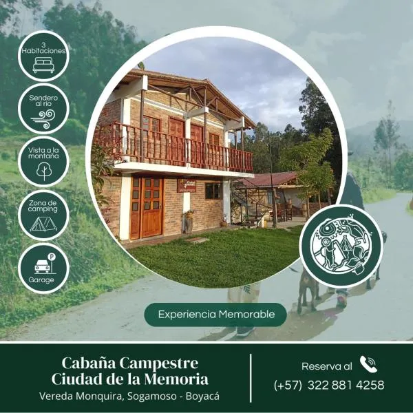 Cabaña Campestre - Ciudad Memoria، فندق في سوغاموسو