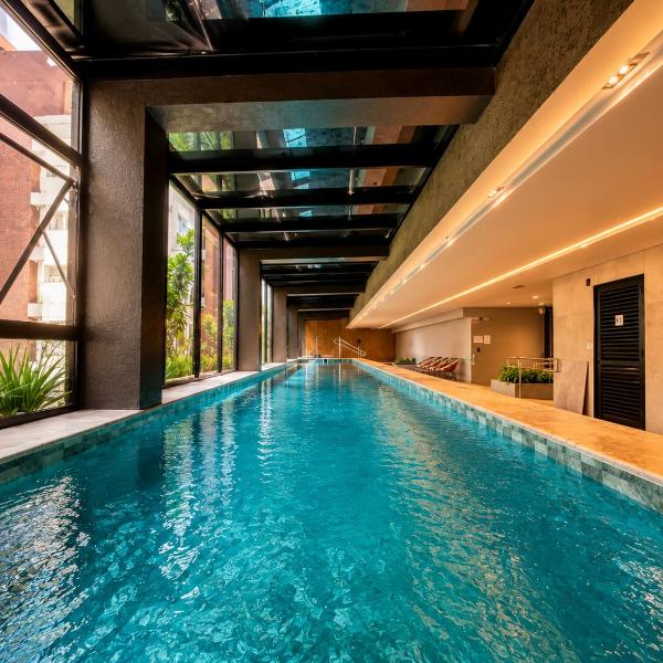 Studio 706 Premium no Centro de Chapecó com Sacada, Piscina, Academia e Vaga Garagem - Prédio Alto Padrão - Foto 4
